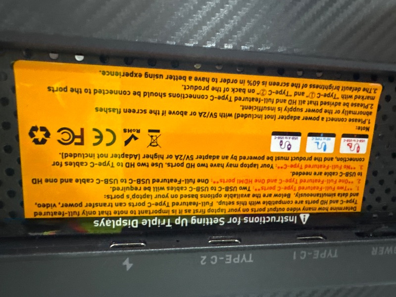 View 3 of 16" Laptop Screen Extender, 1200P FHD Ultra-Slim Triple Portable Monitor