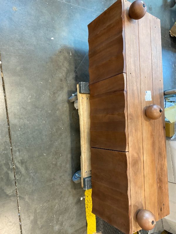View 2 of **View Clerk Notes**Modway Sorren 54" Scalloped TV Stand in Walnut