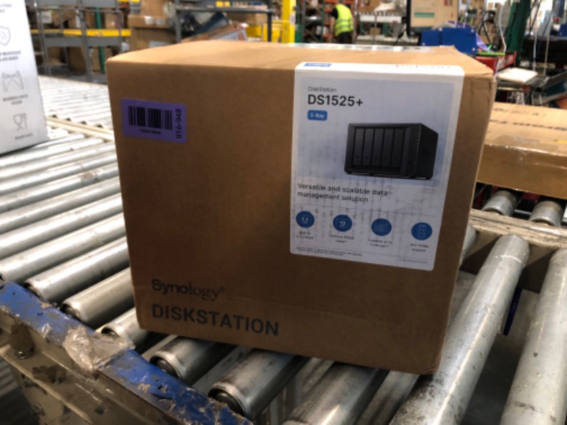 View 2 of **** MODEL DS413**** Synology DS1525+ Video Editing & Production Server - Scale to 300TB, 10GbE Ready & Multi-User Workflows (5-Bay Diskless NAS)