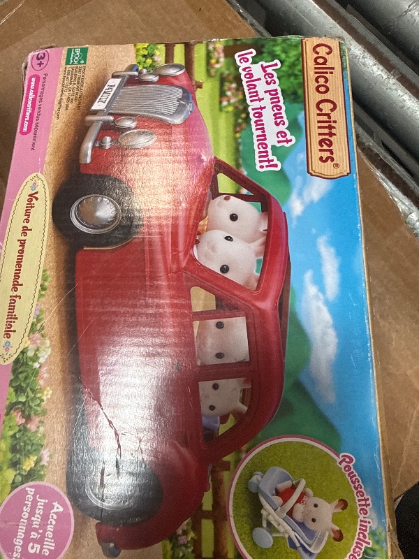 View 2 of [MISSING ROOF] Calico Critters Family Cruising Car - Red
