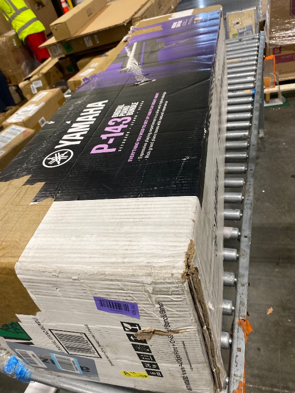 View 2 of [defective] Yamaha P-143 Digital Piano Bundle, Includes 88-Key Weighted Musical Keyboard, Stand, Bench, Music Rest, and Sustain Foot Switch (P143LXB)