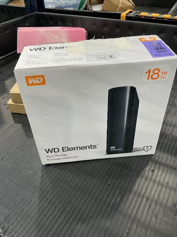 Photo 1 of Western Digital 18TB Elements Desktop External Hard Drive USB 3.0