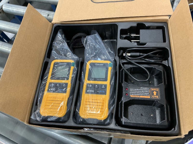 Photo 1 of Gaswei G2pro+ Walkie Talkies (Yellow, 4-Pack)