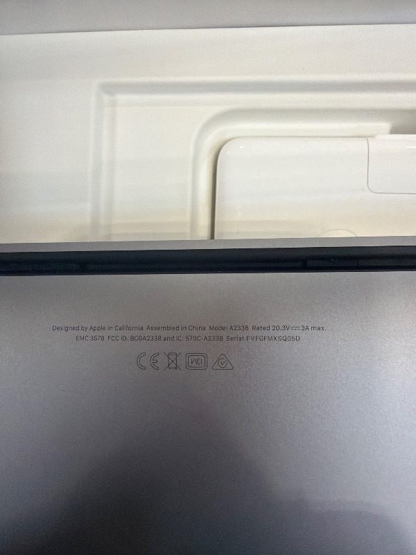 Photo 1 of Apple MacBook Pro 13-inch M1 Chip 256GB SSD Space Gray