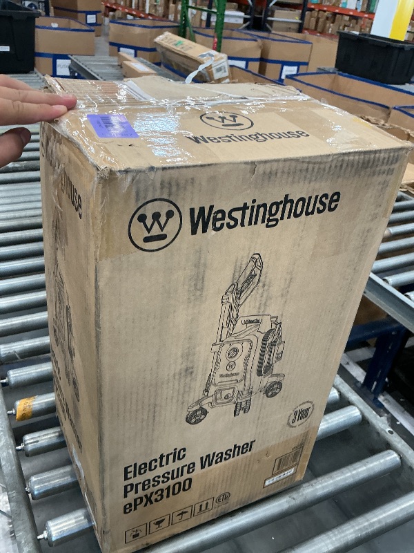 View 2 of Westinghouse ePX3100 Electric Pressure Washer, 2300 Max PSI 1.76 Max GPM with Anti-Tipping Technology, Onboard Soap Tank, Pro-Style Steel Wand, 5-Nozzle Set, for Cars/Fences/Driveways/Home/Patios