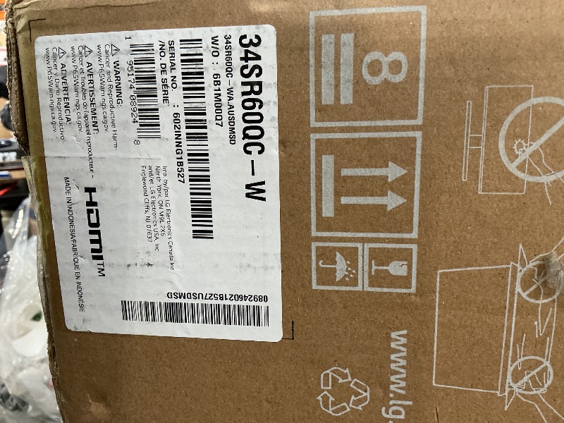 Photo 1 of LG 34" QHD Curved Smart Monitor