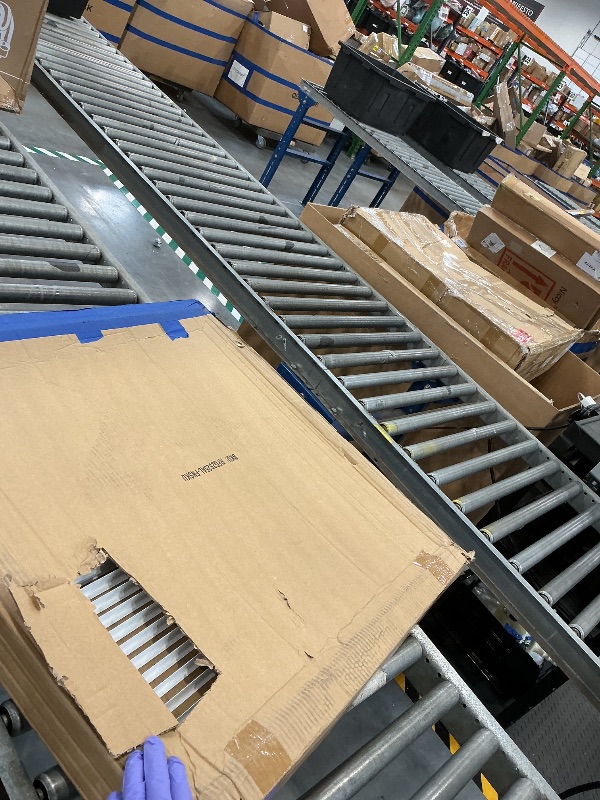 View 3 of 25" X 25" Aluminum Return Filter Grille - Easy Airflow - Linear Bar Grilles [Outer Dimensions: 27.5w X 27.5h]