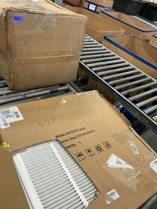 View 3 of Howeall 24" Steel Return Air Grille - White