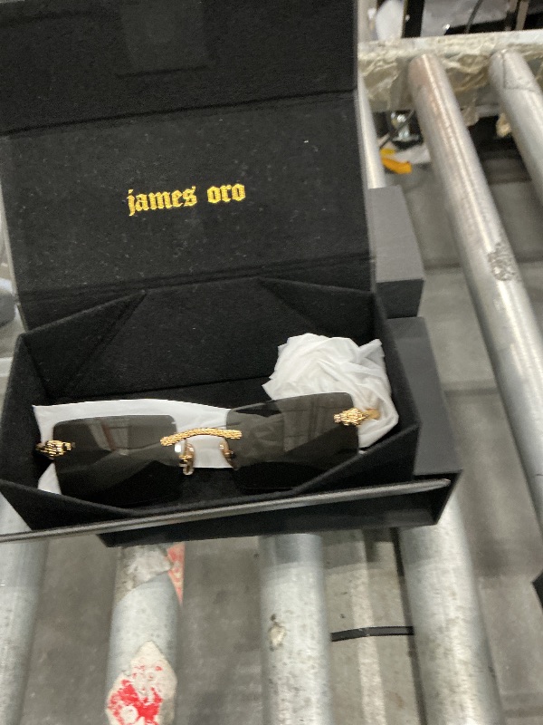 Photo 1 of JAMES ORO Serpent Rimless Sunglasses