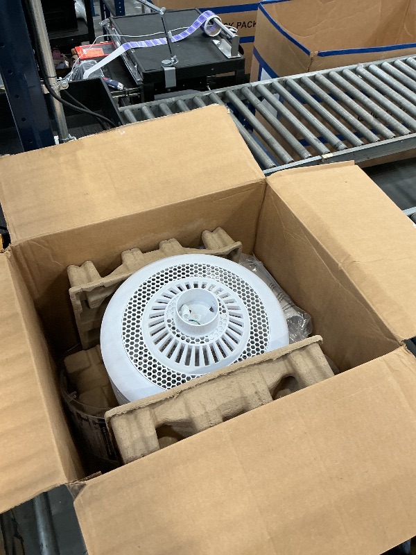 Photo 1 of Spin360 Floor Fan, Height-Adjustable, Touchscreen, White