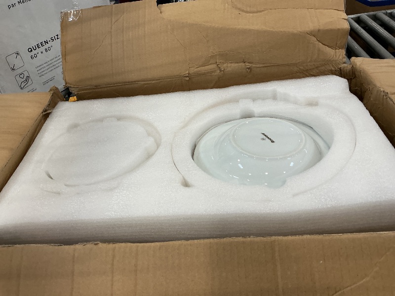 View 2 of Roeveca Porcelain Dinnerware Set, Service for 8, Geometric Pattern