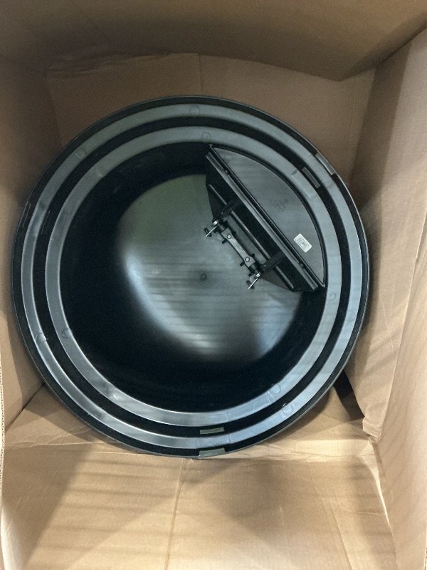 View 2 of SPARTA Bronco 55 Gallon Trash Can Lid, Black