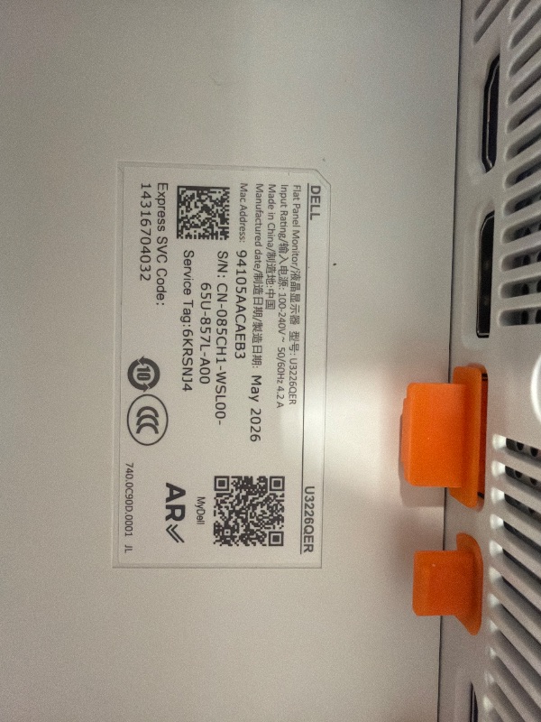 View 4 of Dell UltraSharp 32 Thunderbolt Hub Monitor - U3226QER, 120 Hz, 4K UHD