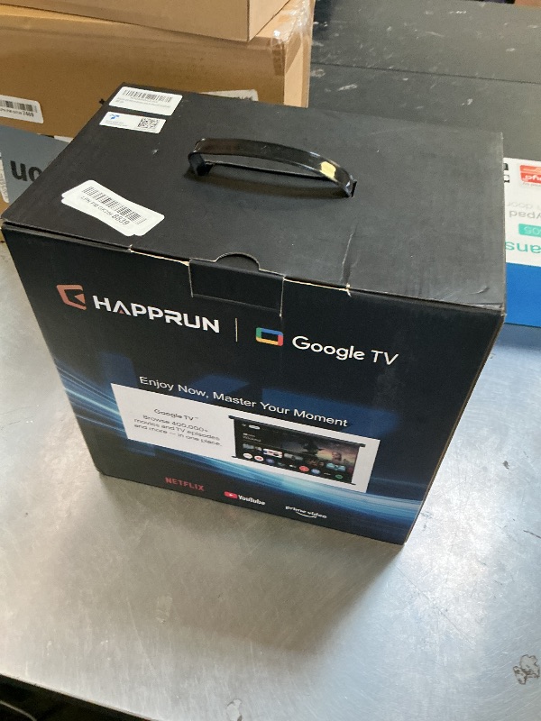 Photo 1 of HAPPRUN 2000 ANSI Outdoor Projector with Google TV, 4K Decoding