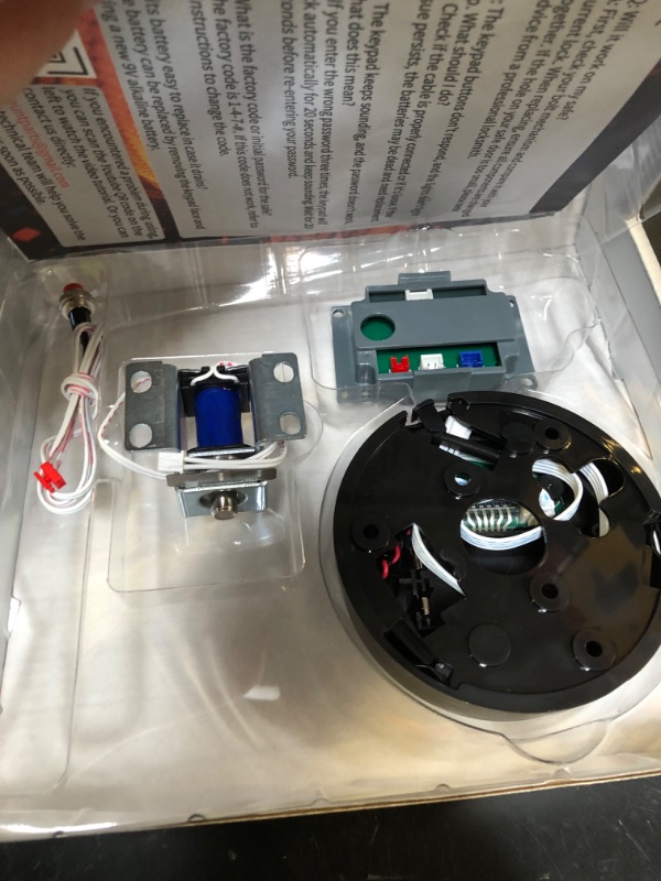 Photo 1 of La Macaza Electronic Gun Safe Lock with Solenoid - Black