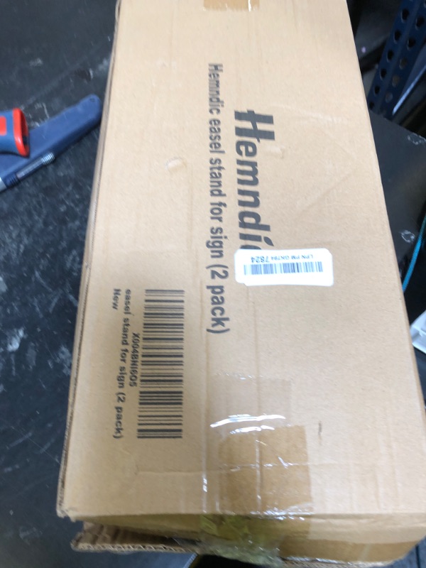 View 2 of Hemndic 66" Heavy Duty Easel Stand (2 Pack)
