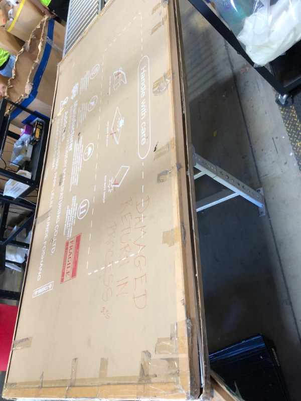 Photo 1 of Maxtek Magnetic Dry Erase Whiteboard 96x48 (slightly dented) 