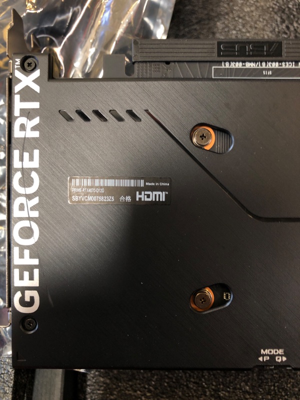 Photo 1 of ASUS GeForce RTX 4070 OC Edition Graphics Card