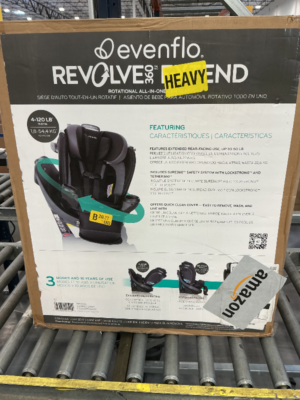 Photo 1 of Evenflo Revolve360 Extend All-in-One Rotating Car Seat