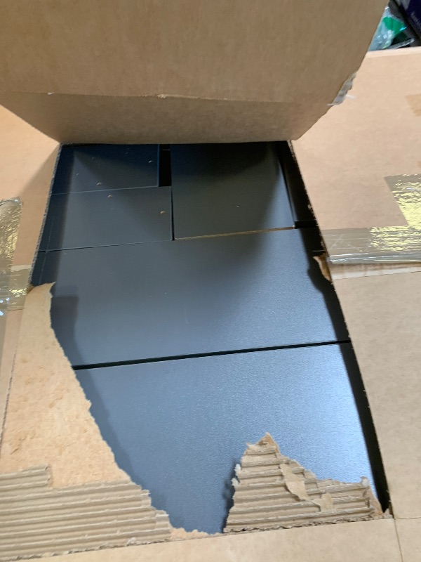Photo 1 of OfficeSimpli Washer Dryer Countertop, 2-Tier, 30"x58", Slate Grey