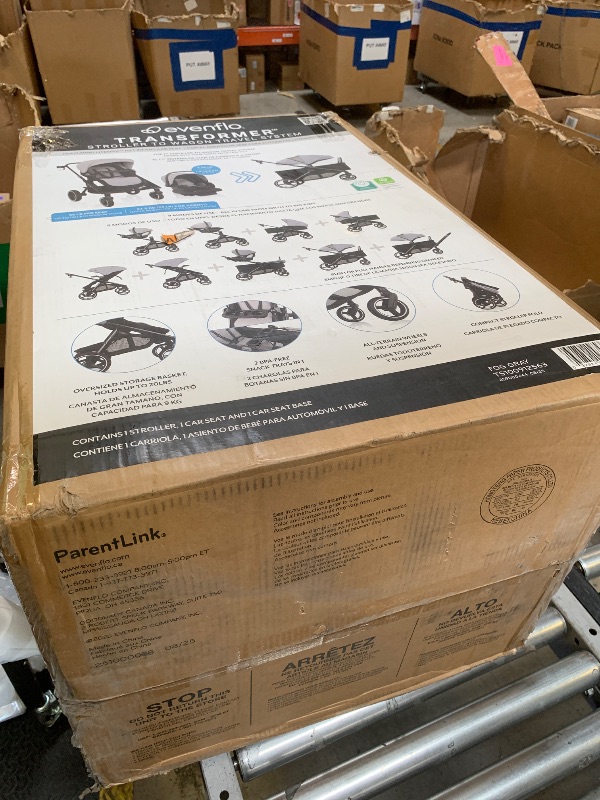 Photo 1 of Evenflo Transformer Stroller to Wagon Travel System w/LiteMax NXT Car Seat