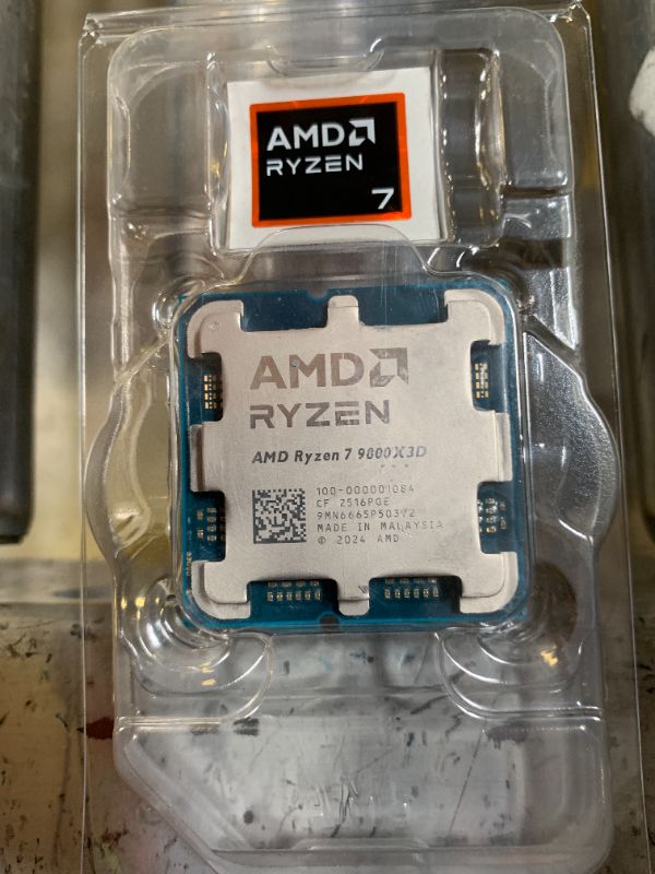 Photo 1 of AMD RYZEN 7 9800X3D 8-Core, 16-Thread Desktop Processor