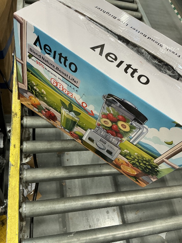 Photo 1 of Aeitto 1800W Countertop Blender with 68oz BPA-Free Jar - Silver