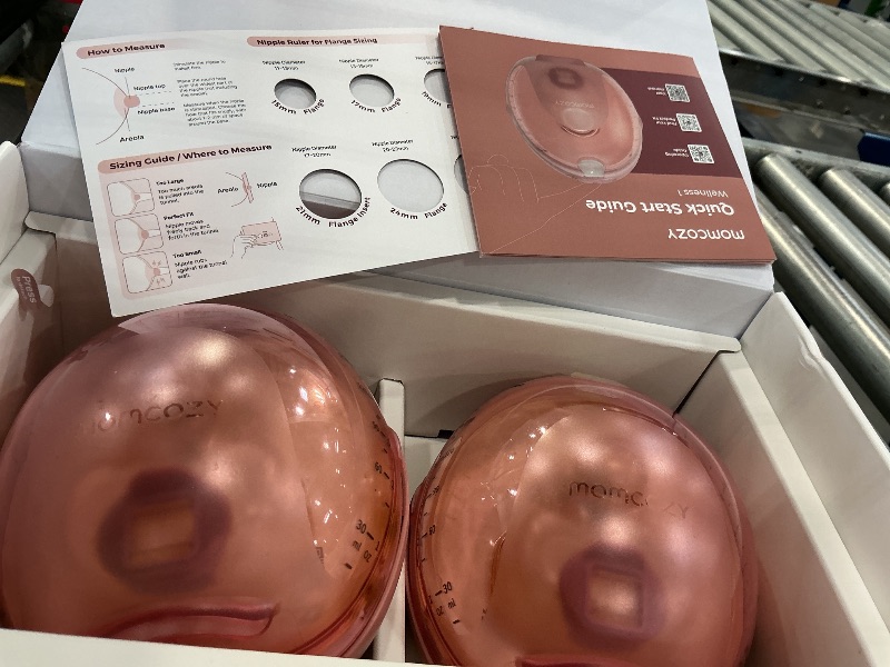 View 2 of Momcozy Wellness 1 Wearable Breast Pump, Warm-Massage Hands-Free Pump with Heated Flange&Simulated Massage for Comfortable Breastfeeding&Let-Down, App-Controlled, 4 Modes 12 Levels, 180ml/6oz