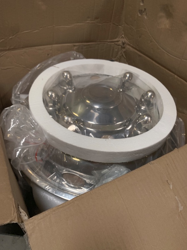 Photo 1 of hightall 19.5" Wheel Simulators (8 Lug, Stainless Steel)