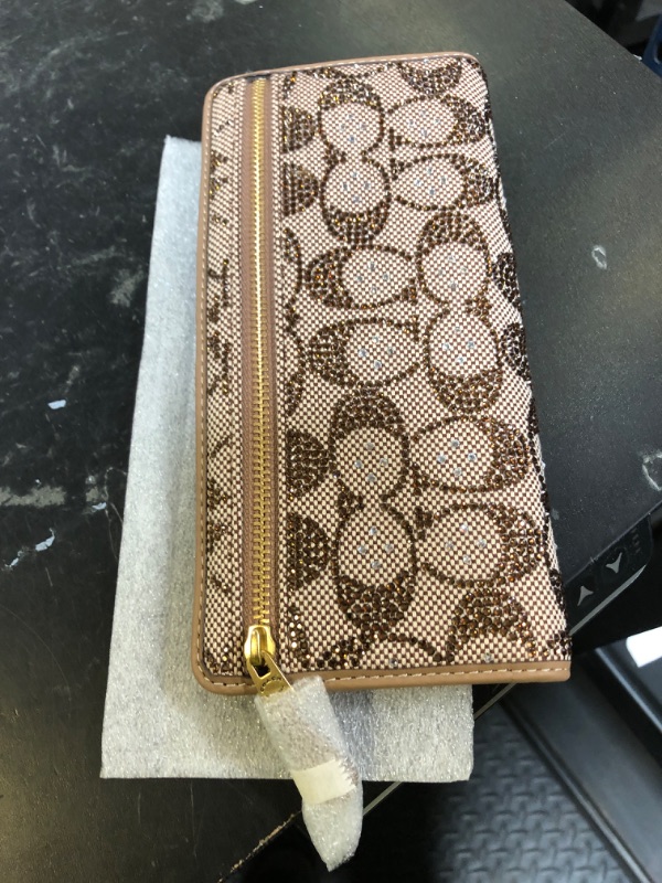 Photo 1 of Coach Essential Slim Wallet in Crystal