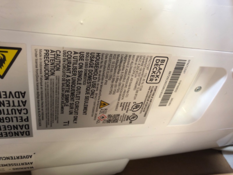 Photo 1 of BLACK+DECKER Smart Portable Air Conditioner, 12,000 BTU, BPACT12WT, White