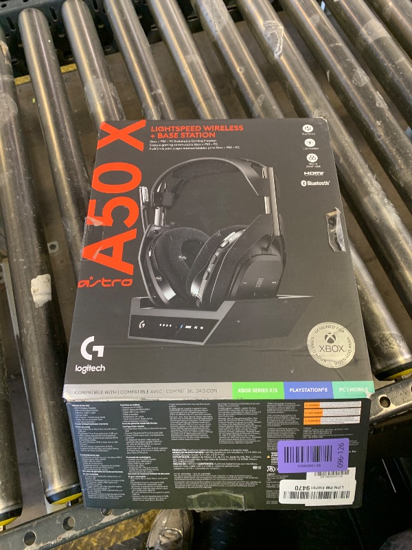Photo 1 of Logitech G Astro A50 X Wireless Gaming Headset - Black