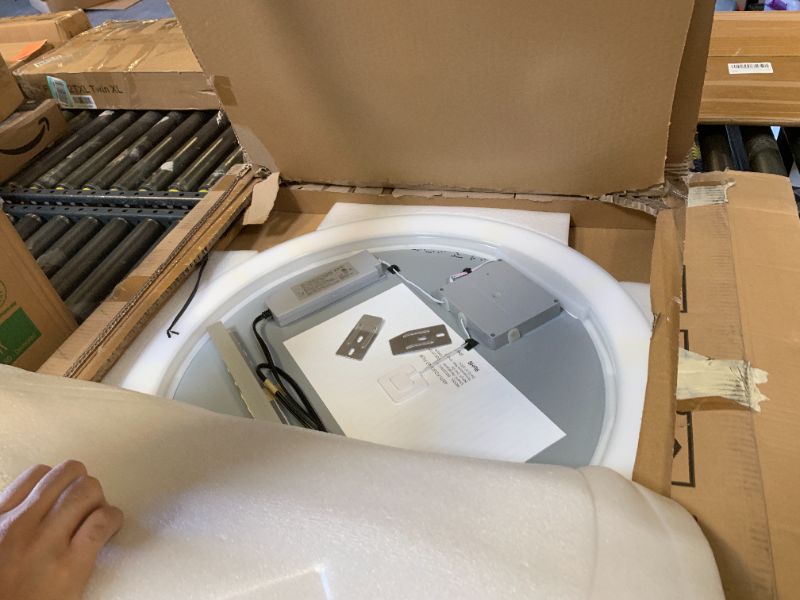 Photo 1 of KWW 28" LED Round Bathroom Vanity Mirror