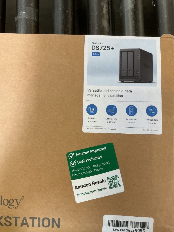 Photo 1 of Synology DS725+ 2-Bay NAS Enclosure