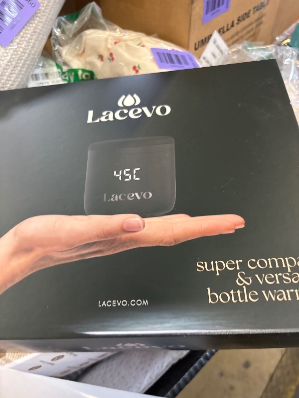 Photo 1 of LACEVO - N6 Universal Bottle Warmer - Quickly Warms to Optimal Temperature - 5 Adapters to Work with Most Major Bottle Brands - for Breast Milk & Water - Portable & Small - Rechargeable - Easy to Use
