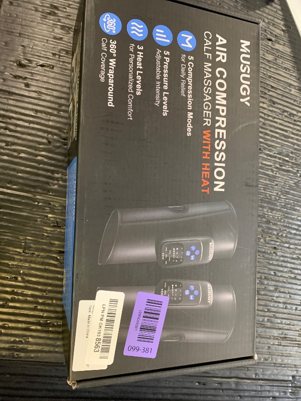Photo 1 of Musugy Cordless Calf Massager with Heat and Compression