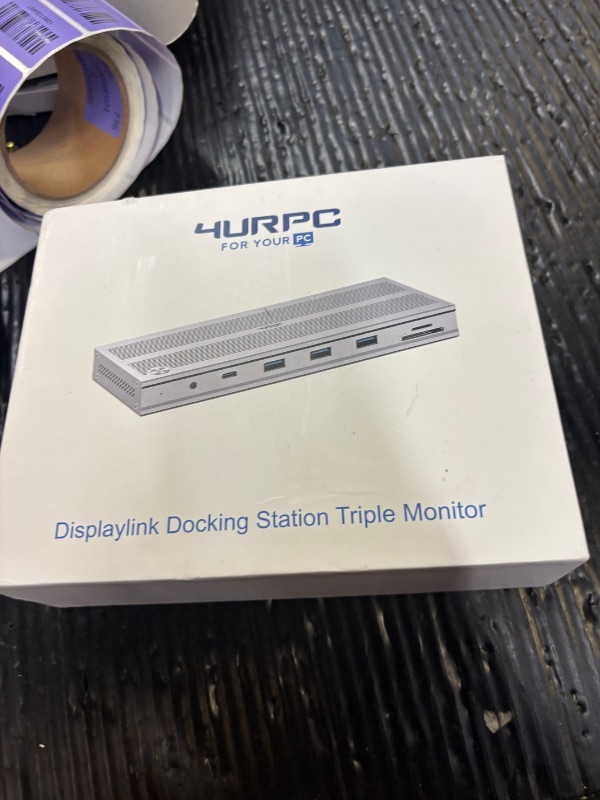 Photo 1 of 4URPC USB-C Docking Station 14-Port, 120W Adapter, 3-Monitor
