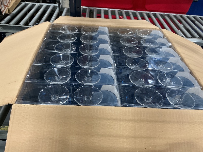 View 3 of Two-Tone Wine Glasses - 14oz - Blue/Clear, case pack of 60 - For Parties & Catering