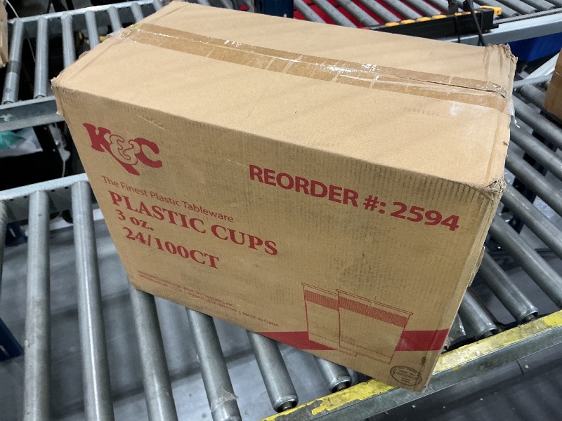 Photo 1 of Clear Plastic Cups - 3 Oz - Plastic, Case Of 2400, 24 Packs X 100 - For Parties, Catering & Everyday Use