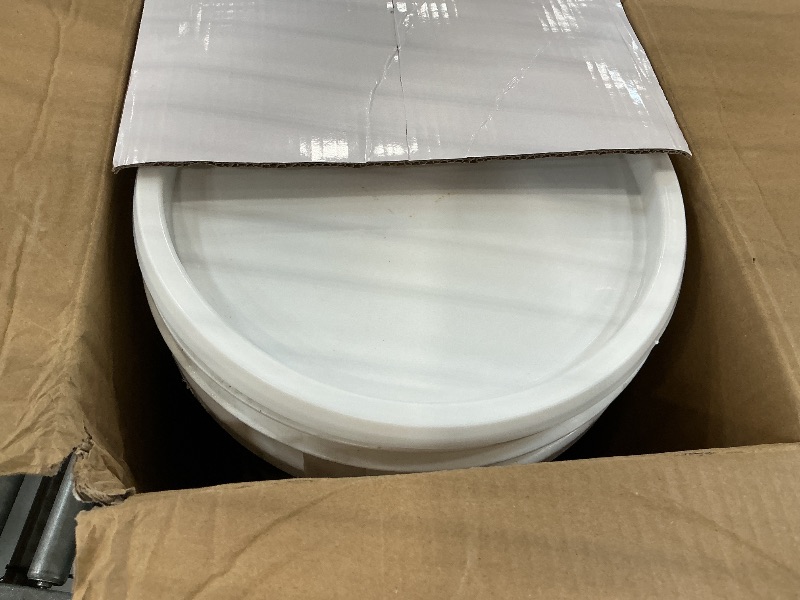 View 2 of SHENGWEI Epoxy Colored Sand Floor Paint, Marble Gray, 3 Gallon
