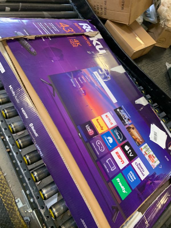Photo 1 of Roku 43-Inch Select Series Smart TV 2026-4K HDR TV - RokuTV
