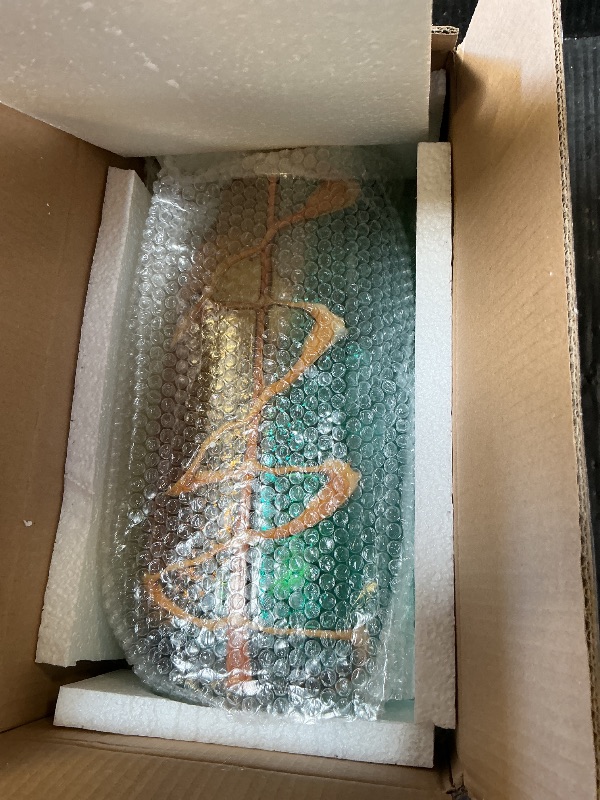 Photo 1 of PlivBloom Teal Glass Vase - Hand Blown Murano Style