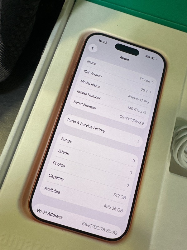 View 4 of Apple iPhone 17 Pro, 512GB, Cosmic Orange - Unlocked (Renewed Premium)