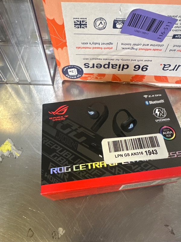 Photo 1 of ASUS ROG Cetra Open Wireless Open Ear Earbuds, Dual-Mode Bluetooth/2.4GHz,
