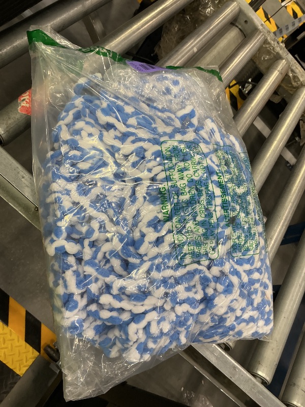 Photo 1 of HANZENMA Spin Mop Replacement Head - Microfiber, Blue (4 Pack)