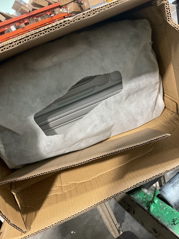 View 3 of [DAMAGED ZIPPER] Samsonite Freeform Large Checked Luggage with Dual 360° Spinner Wheels - TSA Lock, Airline-Approved - Lightweight Durable Polypropylene Expandable Hardshell - Light Grey