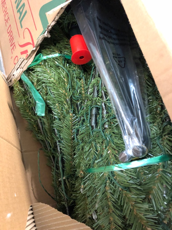 View 3 of *** top lights dont turn on*** National Tree Company 7.5ft Pre-Lit Dunhill Fir Artificial Christmas Tree