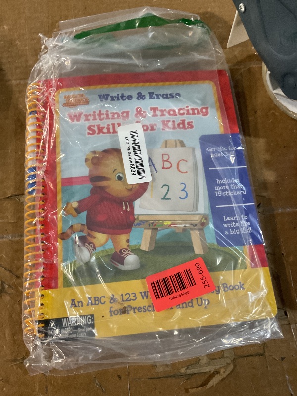 View 2 of ?Daniel Tiger's Neighborhood Wipe Clean Writing & Tracing Workbook Skills for Preschool Kids Ages 3 - 5: Practice Pen Control, ABC's, Numbers, Handwriting, Wipe Off Pen Included