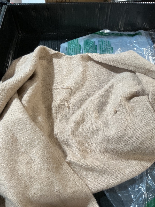View 2 of *** Snags on back*** 
   Saodimallsu Women's Oversized Open Front Cardigan Sweater