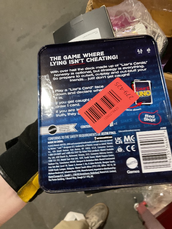 View 2 of ?Mattel Games Liar’s UNO Card Game in Storage Tin,Ages 7+, 2-6 Players